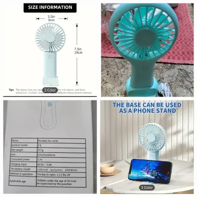 Mini ventilador recargable