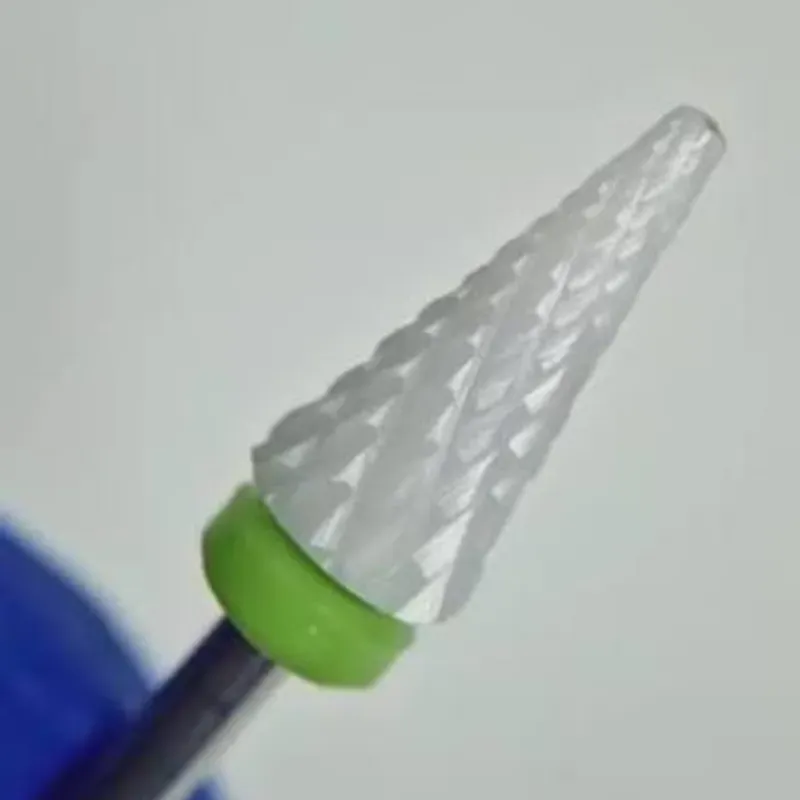 Fresa cónica cerámica verde