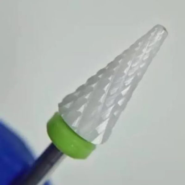 Fresa cónica cerámica verde