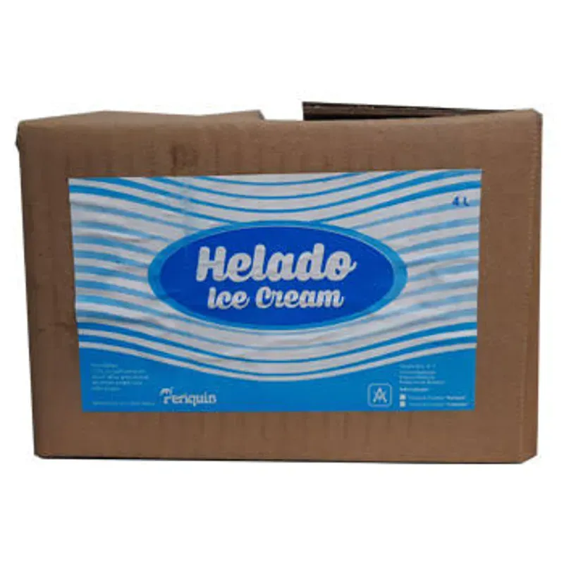 Caja de helado de crema