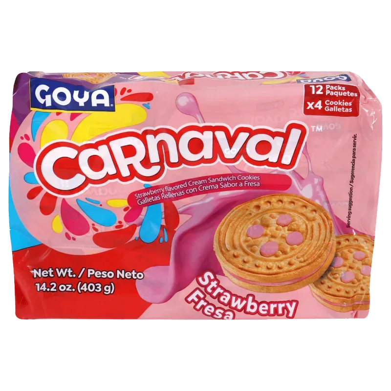 Galletas Carnaval Goya Fresa