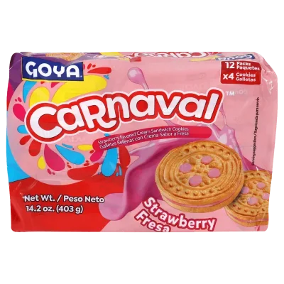 Galletas Carnaval Goya Fresa