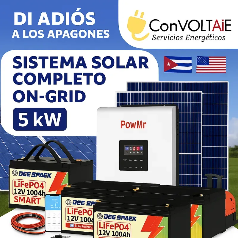 ⚡ SISTEMA SOLAR COMPLETO ON-GRID 5 kW