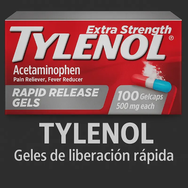 Tylenol Geles de Liberación Rápida Extra Fuertes (100 unidades)