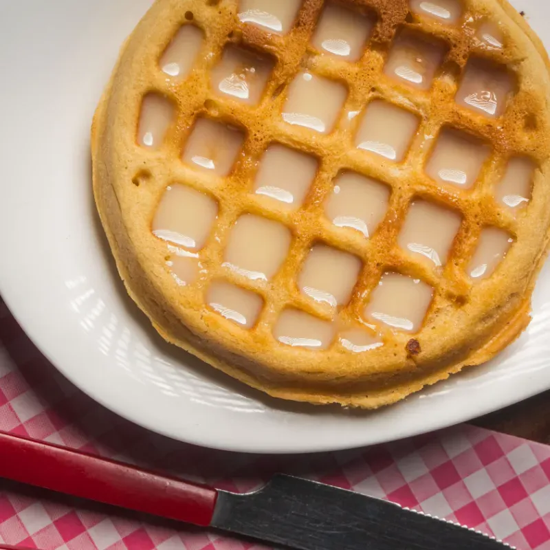 Mini Waffle de Leche Condensada