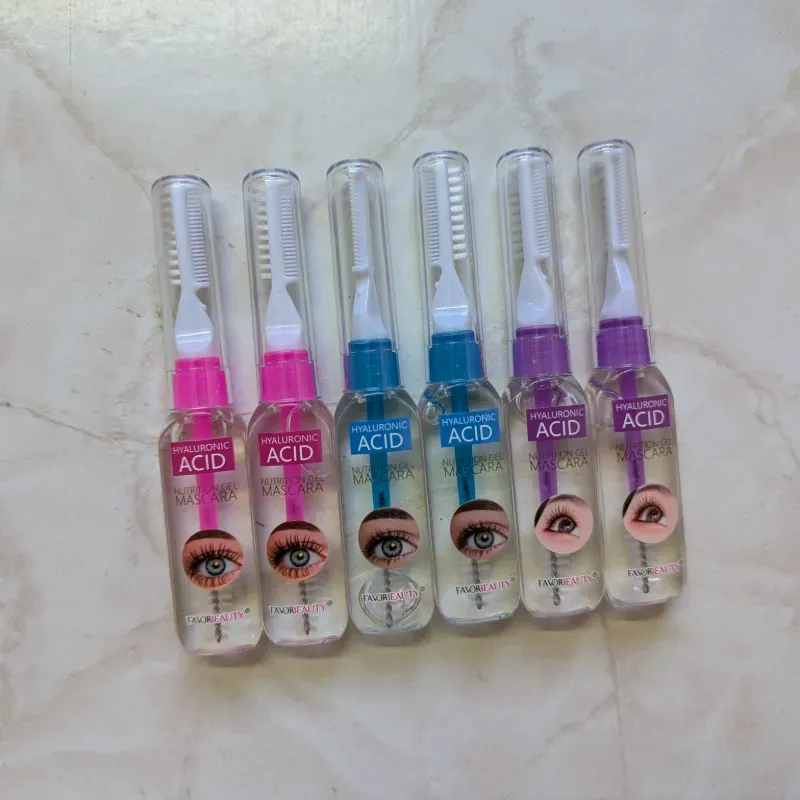 Gel transparente para cejas y pestañas con ácido hialurónico