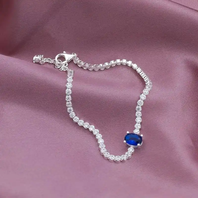 Pulsera Pandora circonias azul