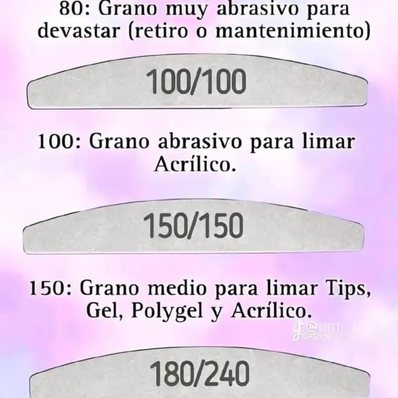 LIMAS PARA ACRÍLICO