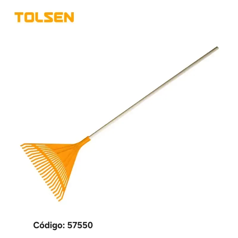 Rastrillo de hojas de plástico