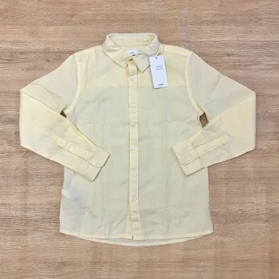 Camisa Mango color amarillo