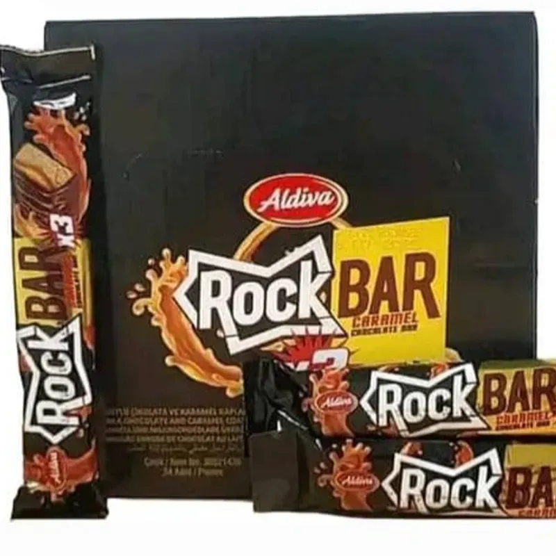 Barra "Rock Bar" Caramelo con Chocolate