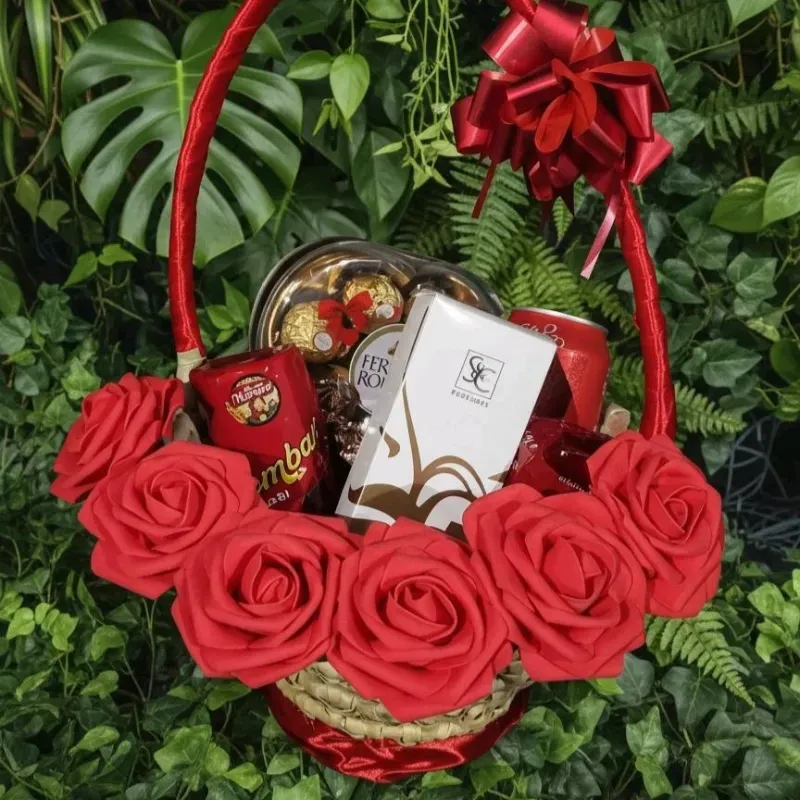 Hermosa cesta❤️❤️❤️(color a su gusto)