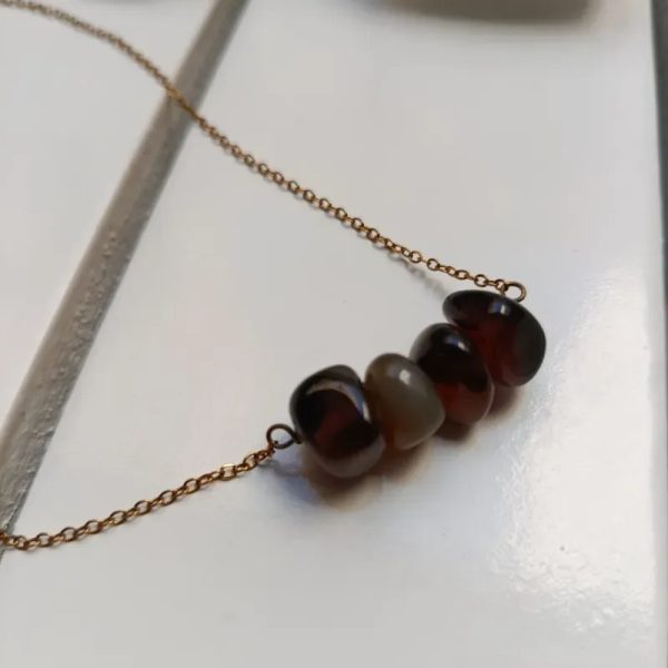 Cadena de piedras Ágatas
