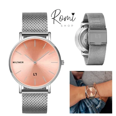 Reloj de colección MILLNER "Silver and Pink"