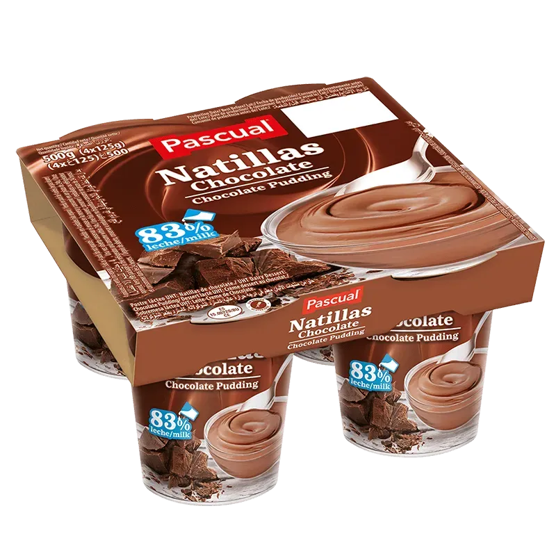 Natillas sabor chocolate