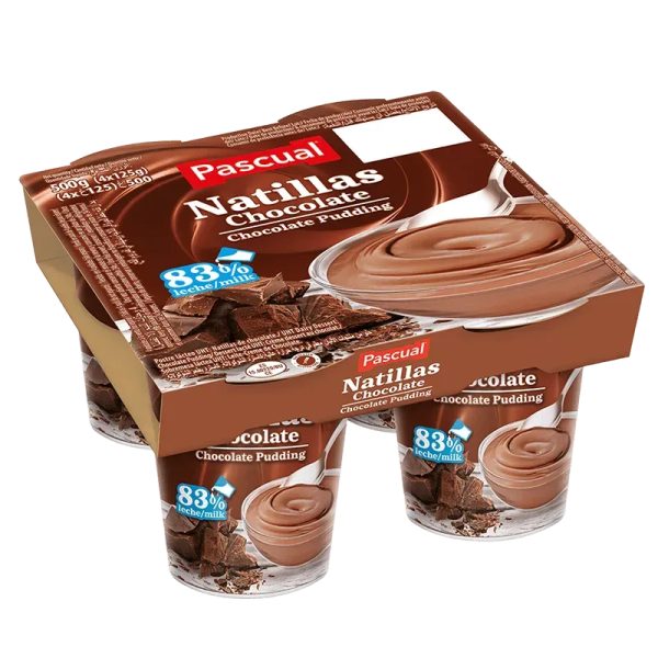Natillas sabor chocolate