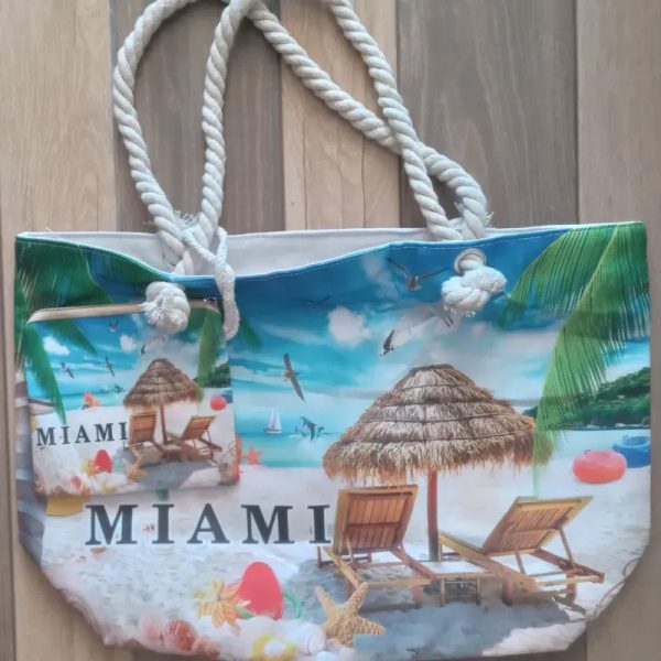 Bolso playero con monedero