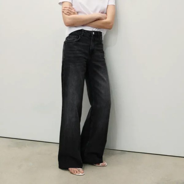 Jeans Danila wide leg tiro alto
