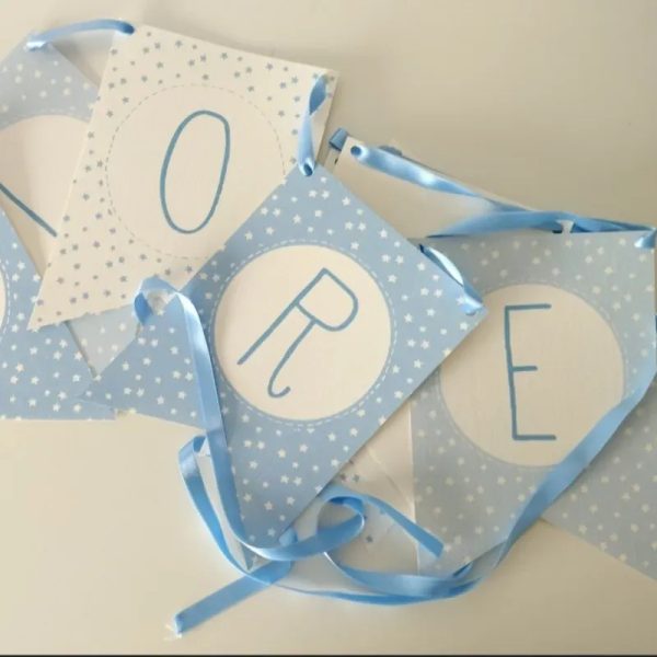 Banderines personalizados con nombre