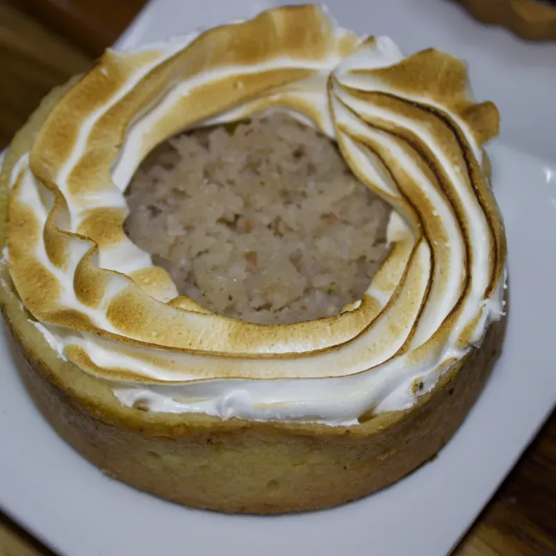 Mini cheesecake de coco