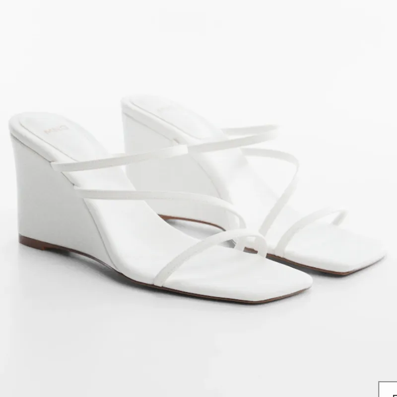 Sandalias Mango cuña tiras