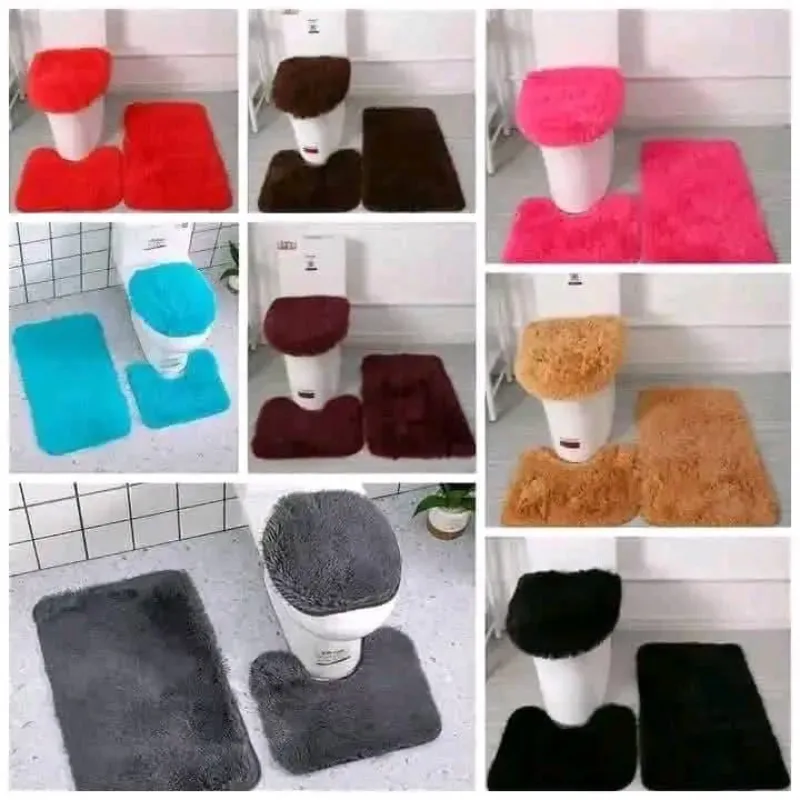 Alfombra de baño tres piezas