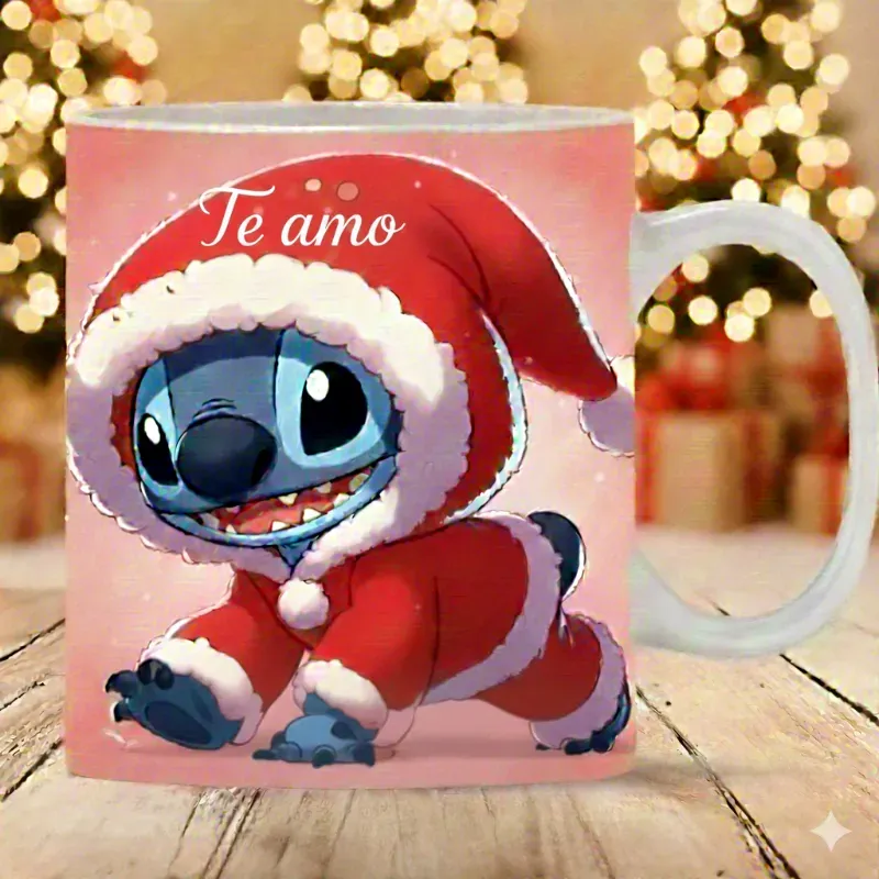 Taza Navideña Stitch