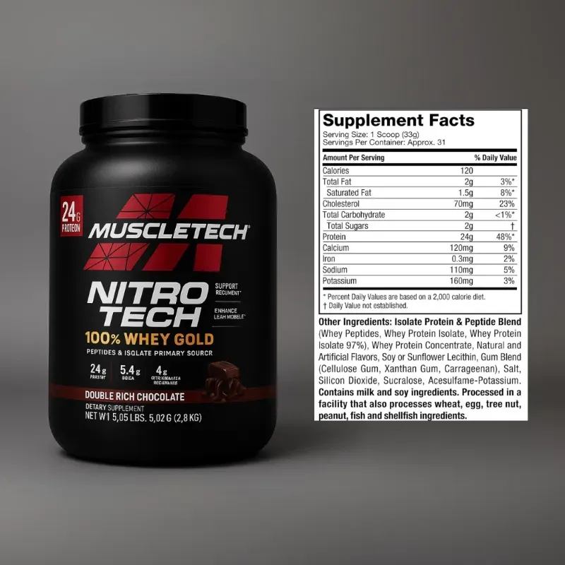 Whey Protein Nitro Tech 100% GOLD de Muscletech