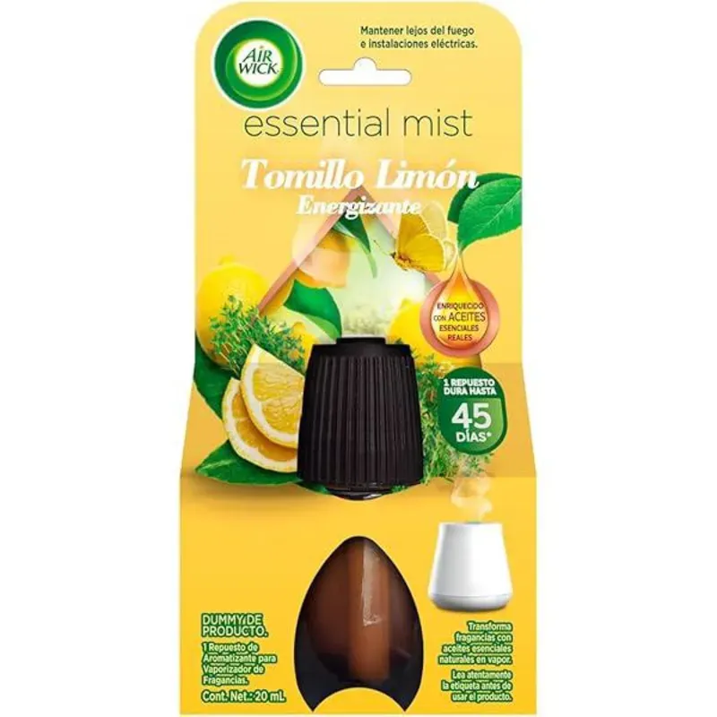  Air Wick Essential Mist – Tomillo Limón Energizante (Starter Kit)