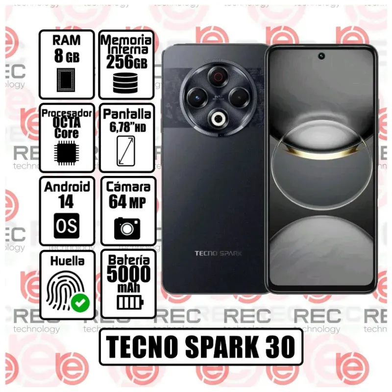 TELÉFONO TECNO SPARK 30 (REC)