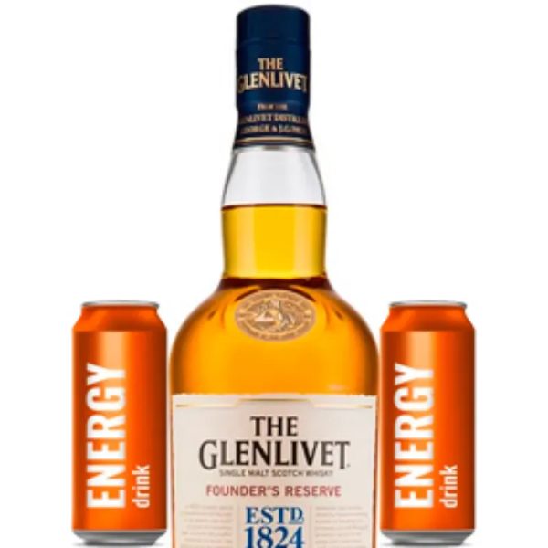 WHISKY GLENLIVET + 2 ENERGIZANTES