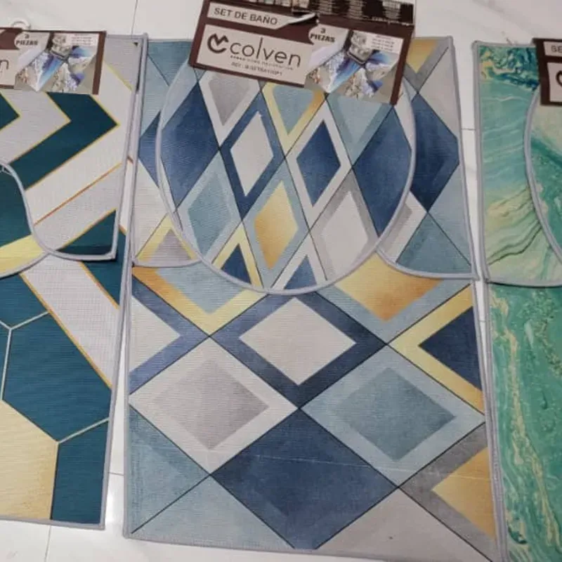 Set de alfombras para el baño
