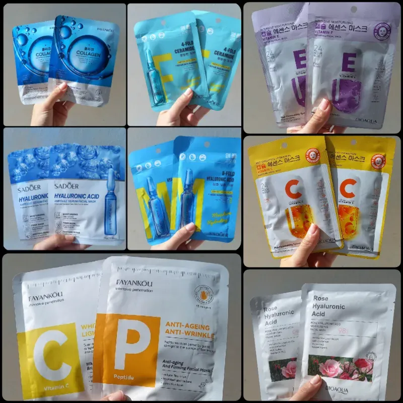 Mascarillas faciales de velo