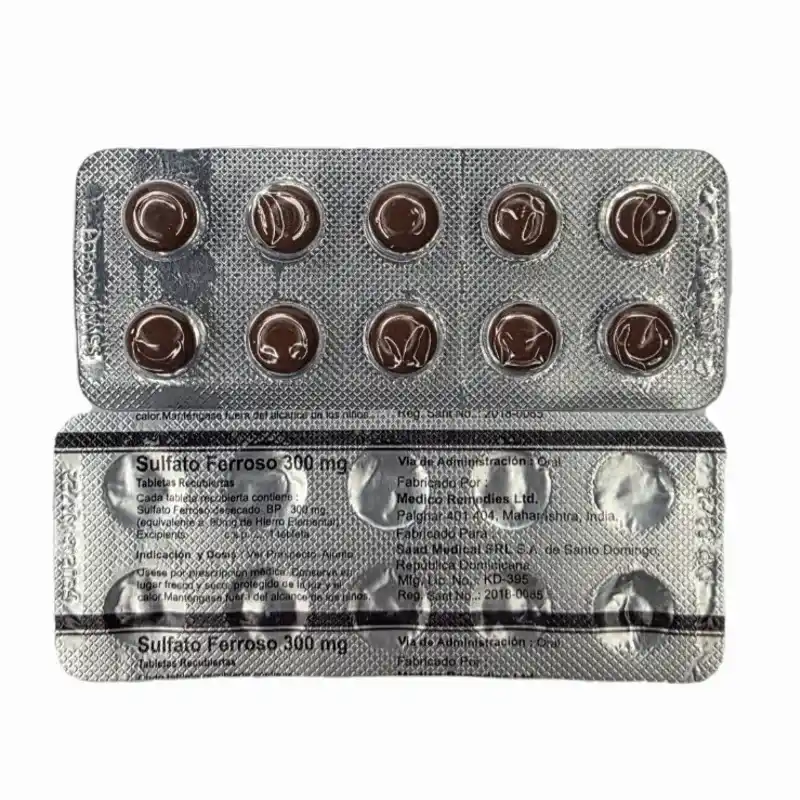 FUMARATO FERROSO(300MG,10T)(VENCE 3-26)