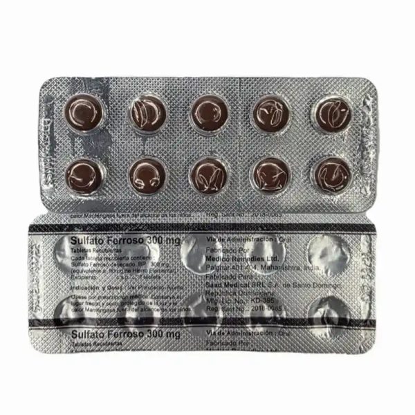 FUMARATO FERROSO(300MG,10T)(VENCE 3-26)