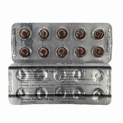 FUMARATO FERROSO(300MG,10T)(VENCE 3-26)