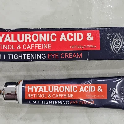 Contorno con ácido hialurónico, retinol y cafeína