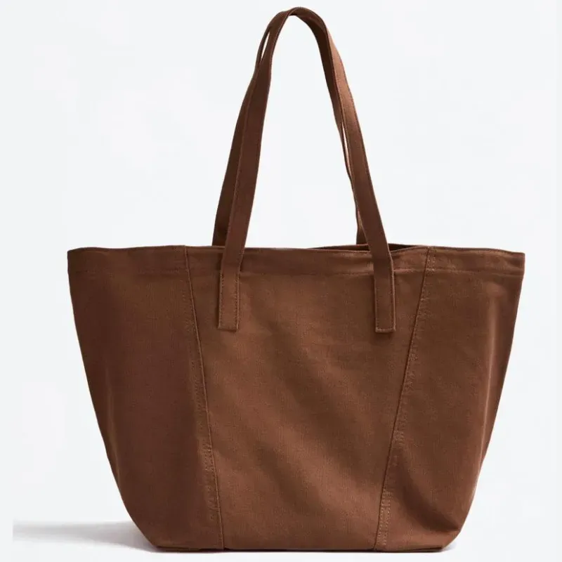 Bolso Marrón Estilo Totebag