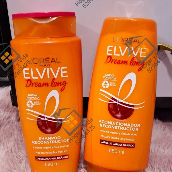 Juego d shampoo y acondicionador Recontructor Lore'al  680ml