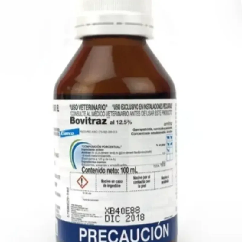 Pipetas de Bovitraz al 12.5%