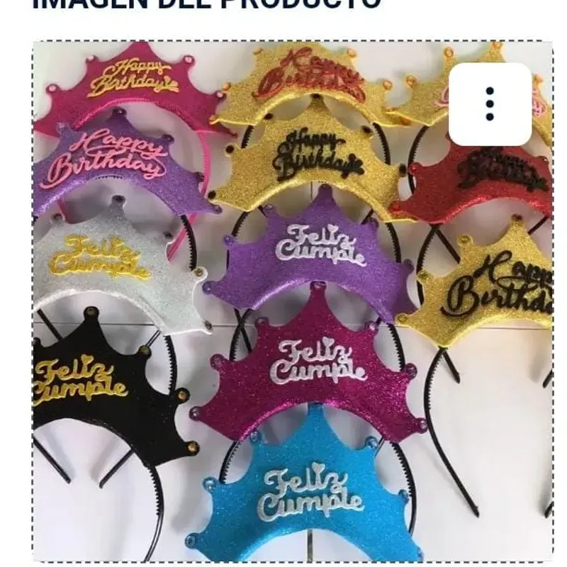 Coronas feliz cumpleanos