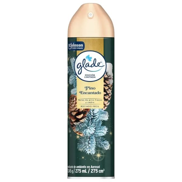 Aromatizante Glade en aerosol Pino encantado 