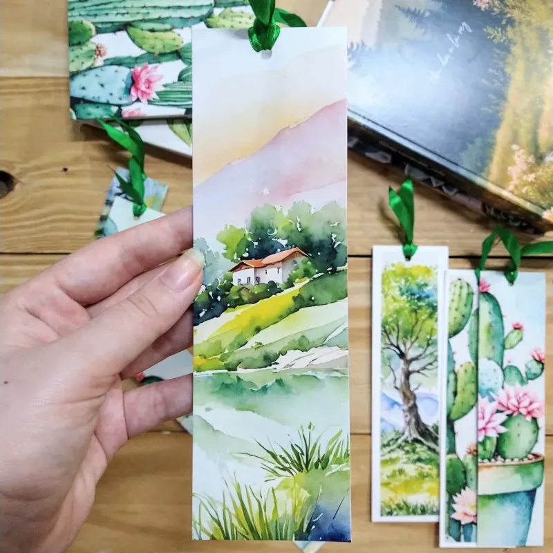 Marcador de casita en la pradera