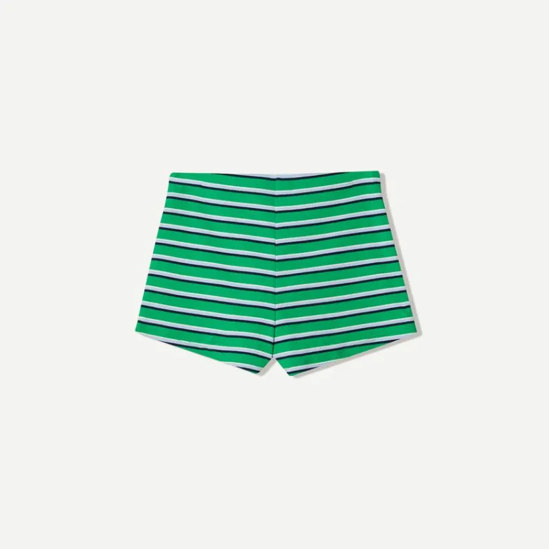 Short mini verde de listas