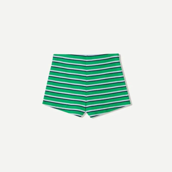 Short mini verde de listas
