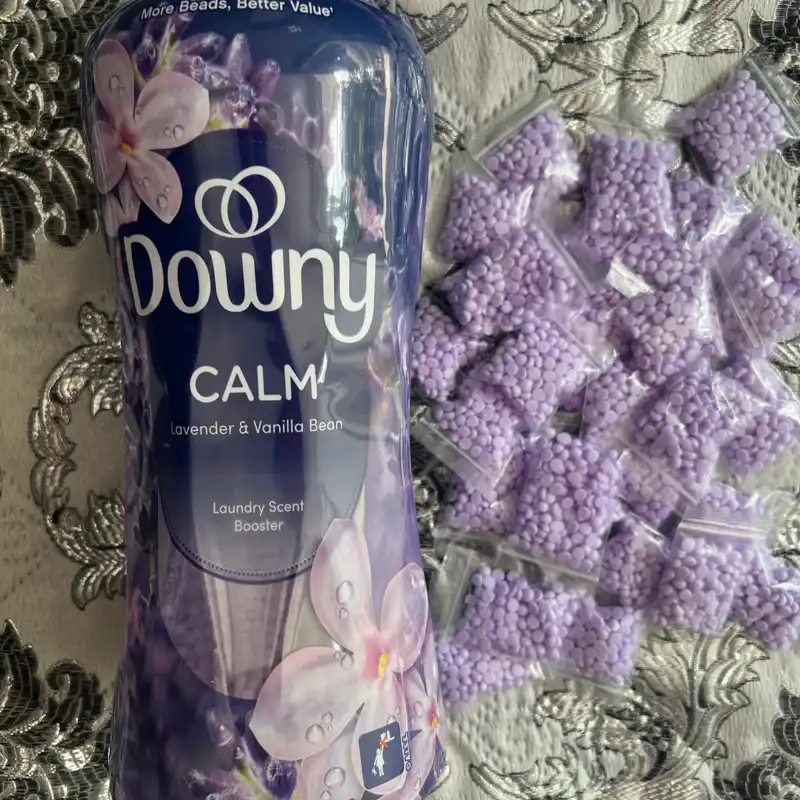 Perlitas olor Downy en mini dosis de 5g y paqts 50 g