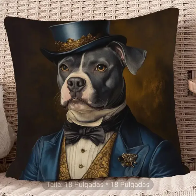 Cojín Perro con sombrero