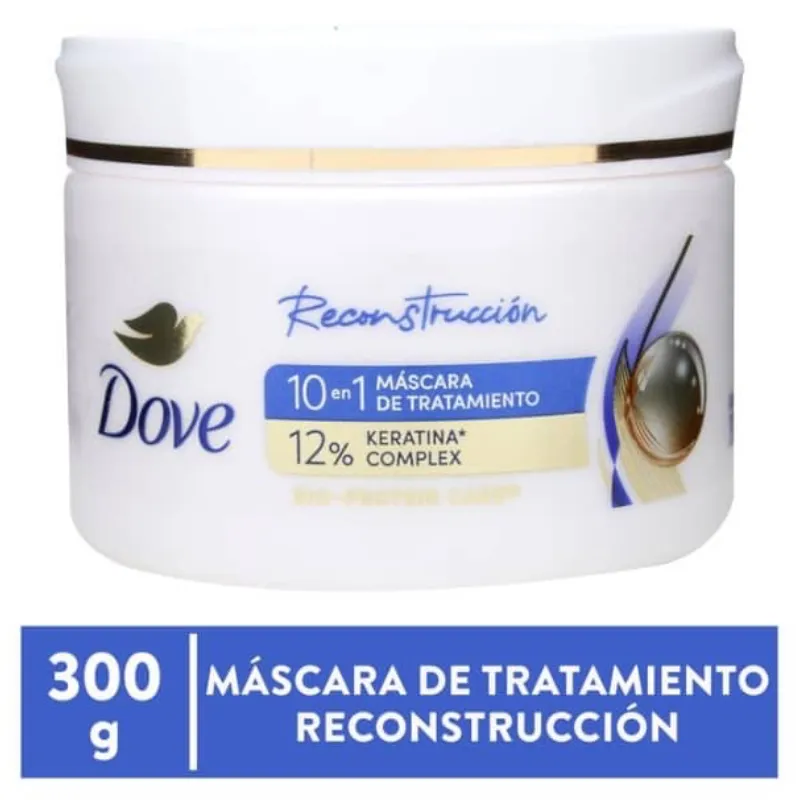 Mascarilla capilar DOVE con 12% de keratina  300gr