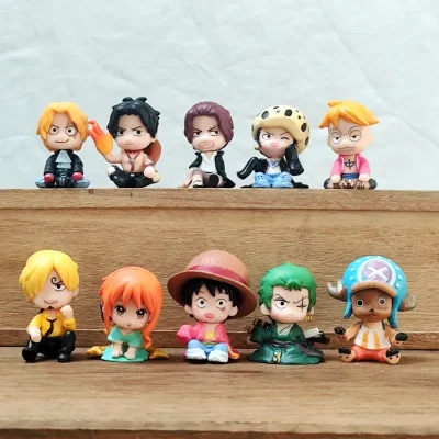 ‍☠️ Figuras One Piece (Luffy, Nami, Zoro, Ussop, Sanji y Ace)