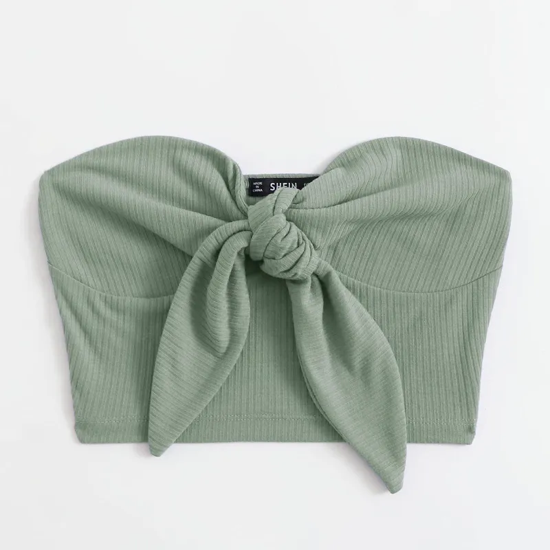 Top corto verde
